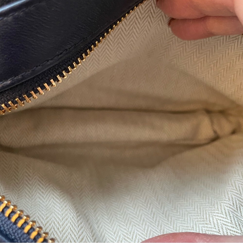 Tory Burch Perry double zip mini bag - navy - Picture 4 of 8